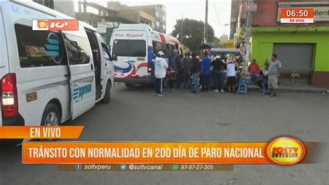 Trujillo Tr Nsito Con Normalidad En Segundo D A De Paro Nacional