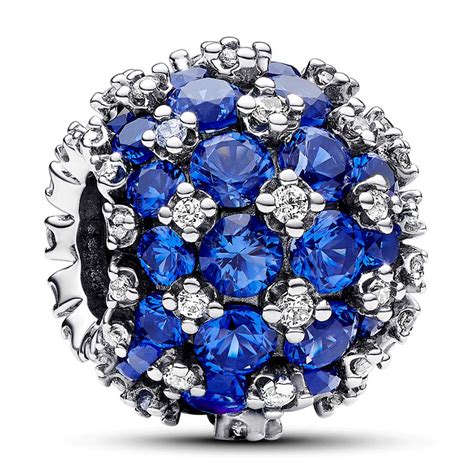 Pandora Sparkling Pavé Round Blue Charm Precious Accents Ltd