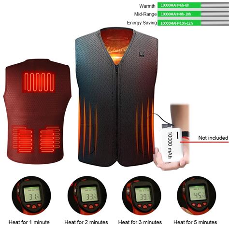 Usb Infrarood Verwarming Vest Jas Winter Flexibele Grandado