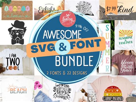 Awesome Svg And Font Bundle In Cart Upsell So Fontsy