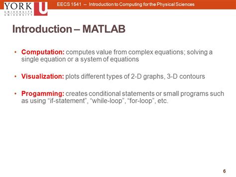 Eecs Introduction To Computing For The Physical Sciences Ppt