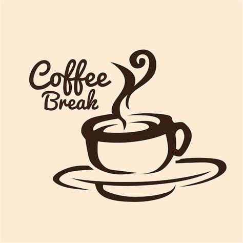 Delicioso Diseño De Coffee Break Vector Premium