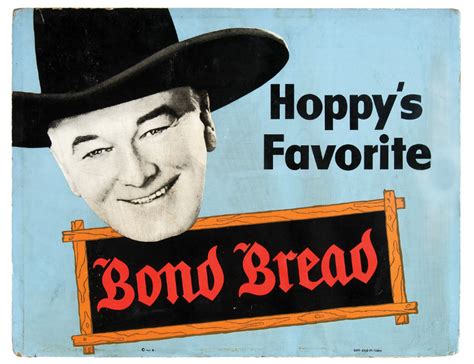 Hakes Hopalong Cassidy “bond Bread” Store Sign