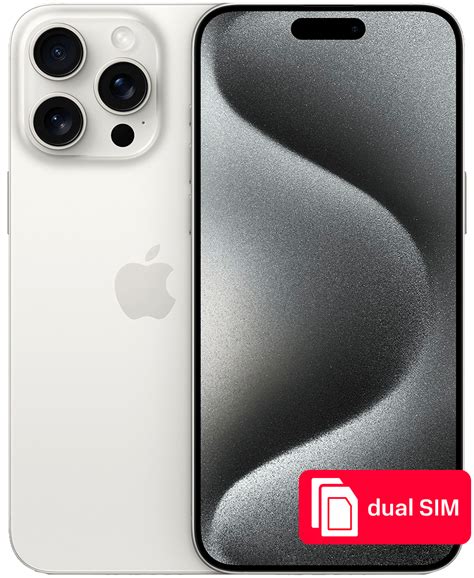 Смартфон Apple Iphone 15 Pro Max 256gb Sim Sim Белый титан купить по