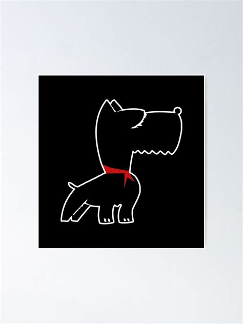 "Scottie Dog Outline" Poster for Sale by laugh-out-loud | Redbubble