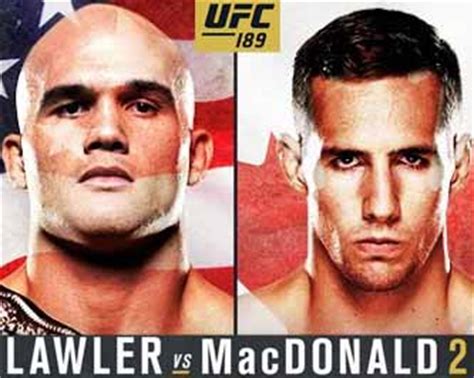 UFC 189 Lawler vs MacDonald 2 FULL fight Video