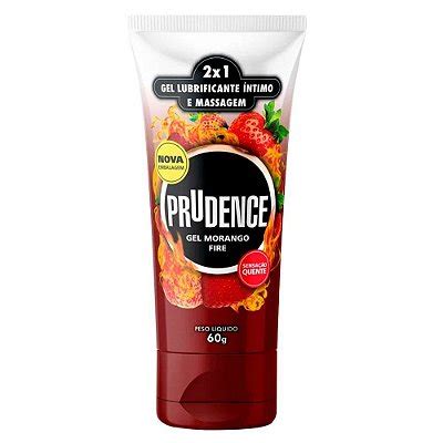 Gel Lubrificante íntimo Sabor E Aroma 100g Prudence Chiclete Sex Shop Loja Fetiches