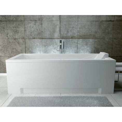 Baignoire Rectangulaire Blanc MODERN 140x70 Avec Tablier Repose