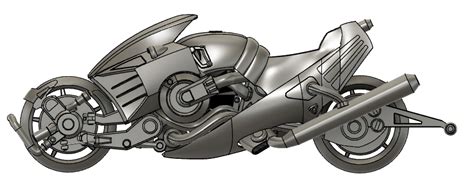 Stl File Bubblegum Crisis Highway Star Motorcycle・3d Print Design To Download・cults