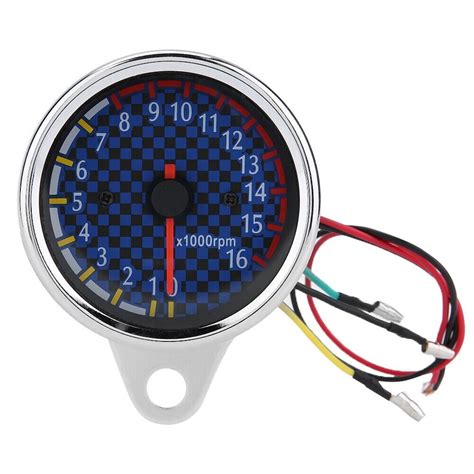 DC 12V Motorrad LED Anzeige Tachometer Elektronischer Drehzahlmesser