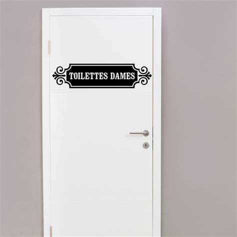 Sticker Porte Toilette Citation Toilettes Dames Stickers Toilettes Porte Ambiance Sticker