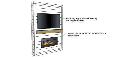 Easiest Shiplap Fireplace Tutorial With Free Plans And Video Ana White