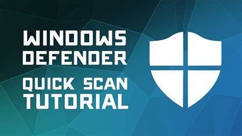 How To Scan For Viruses With Windows Defender Windows 10 Tutorial