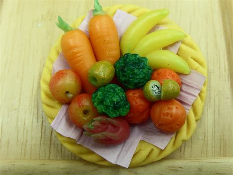 Kin S Miniature Workshop Handmade Clay Food By Kin Quek Have Fun With Clay Mini Fruit Basket