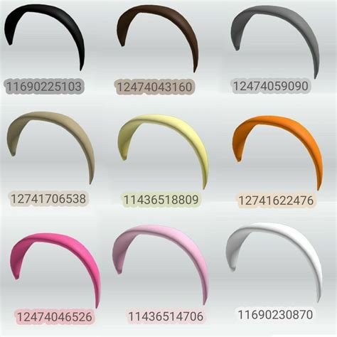 Pin By E Ynep On Roblox Head Accessory In Roblox Codes