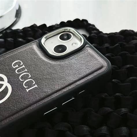 Gucci Iphone 14 Pro Max Case Luxury Leather Logo Color Cover