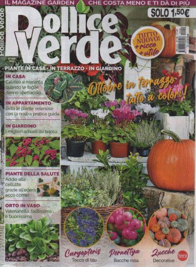 Pollice Verde N Mensile Ottobre Italiano Edicola Shop