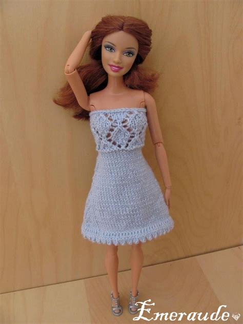 Patron Tricot Robe Barbie