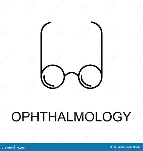 Ophthalmology Line Icon Element Of Medicine Icon With Name For Mobile