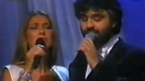 Celine And Andre Bocelli The Prayer Live At The Oscars 1999 Youtube