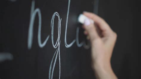 Teacher Is Writing Letter Of Alphabet On Stock Footage Sbv 324272261