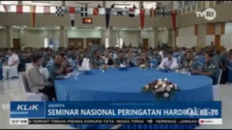 TV STREAMING TVRI SEMINAR NASIONAL PERINGATAN HARDIKAL KE 78 YouTube