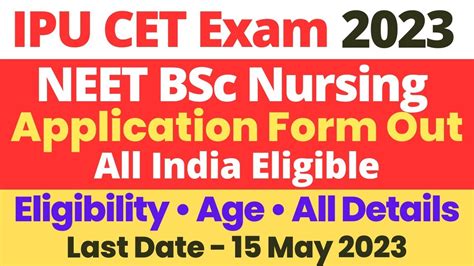 Ipu Bsc Nursing Application Form 2023 Registration Starts For All