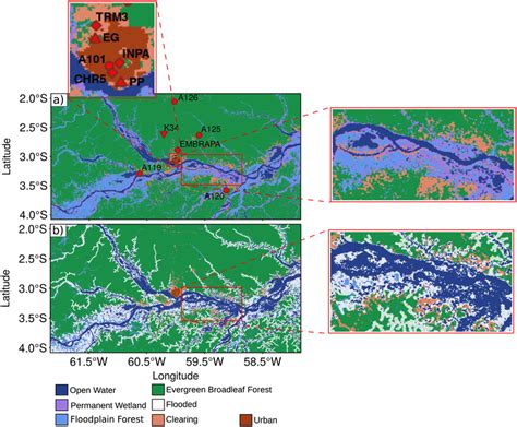 Land Cover Maps Show Only The Predominant Cover Types Of The Central