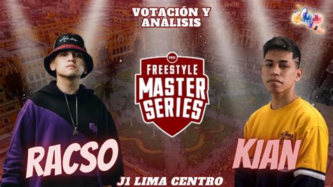 KIAN ES CANDIDATO AL TITULO REACCION RACSO VS KIAN J1 FMS PERU YouTube