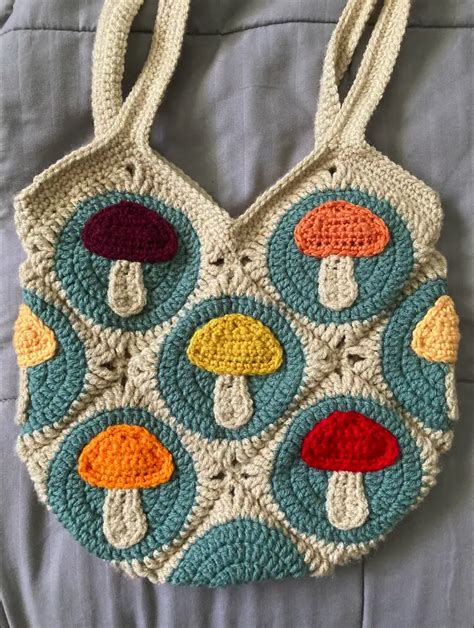 Mushroom Bag Crochet Pattern Free Easy Daily Crochet