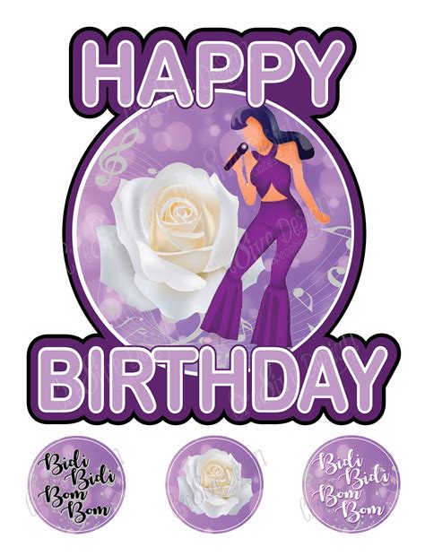 Selena Quintanilla Cake Topper Selena Quintanilla Party Etsy