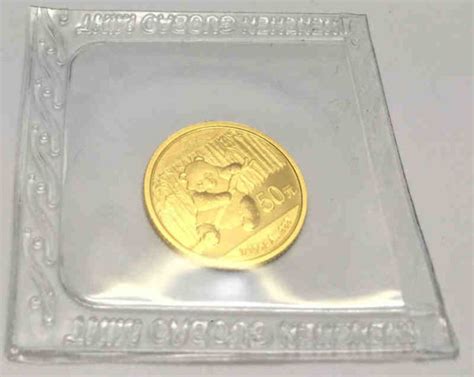 China Panda 50 Yuan 2014 1 10 Oz Feingold 999 Aurum Goldshop