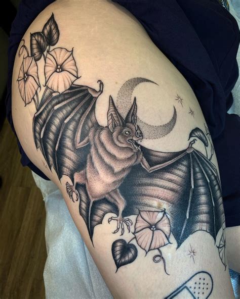 Traditional Bat Tattoo