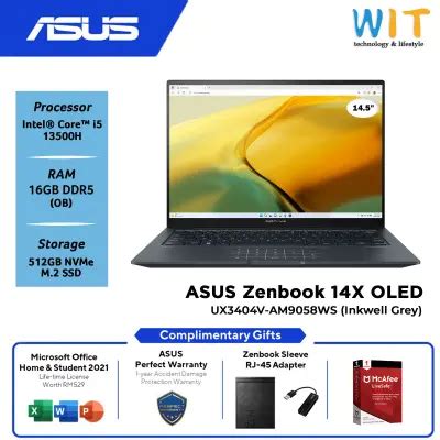 ASUS Zenbook 14X OLED UX3404 Price in Malaysia & Specs - RM4999 | TechNave