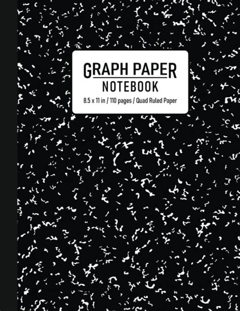 Graph Paper Notebook Quad Ruled 5x5 Grid Paper For Math And Science