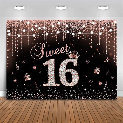 Amazon Mocsicka Sweet Backdrop Rose Gold Shiny Glitter Dots