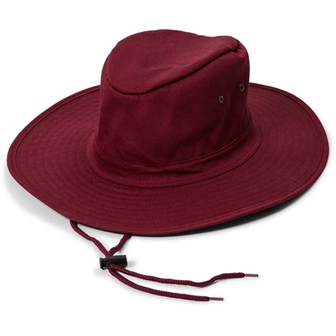 Brilliant Basics Kids Wide Brim School Hat Maroon Big W