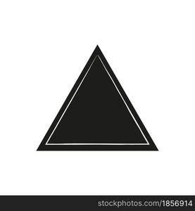 black triangle symbol geometric icon logo element — Stockphotos.com