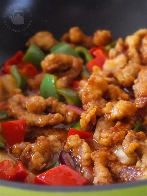 Sweet And Sour Pork Stir Fry Elizabeth S Kitchen Diary