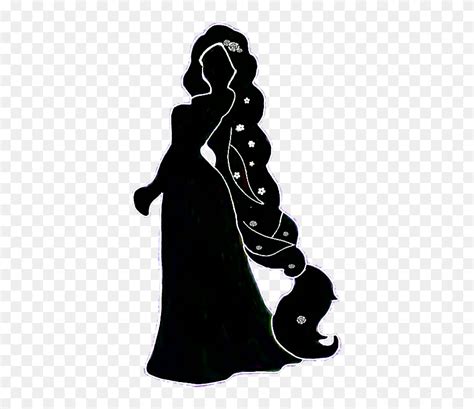 Rapunzel Silhouette Cinderella Disney Princess The Rapunzel Disney