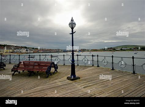 Pier at Swanage Stock Photo - Alamy