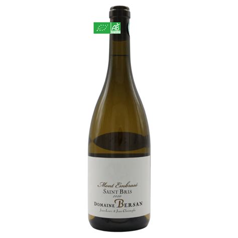 Vin Blanc Saint Bris Mont Embras Domaine Bersan