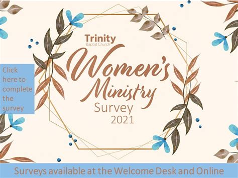 Womens Ministry Survey 2021 For Website Trinity Baptist Church Of