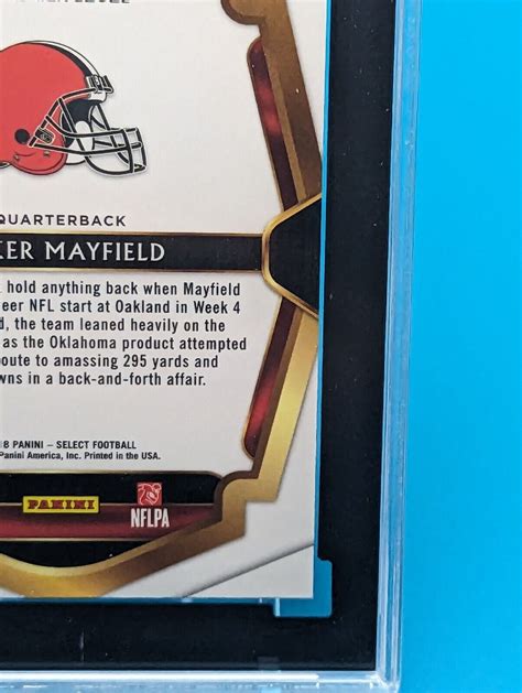 2018 Panini Select Premier Level Silver Prizm 143 Baker Mayfield RC