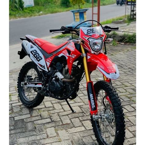 Jual Decal Stiker Motor Crf150l Full Body Fast House Desain Simpel Elegan Shopee Indonesia