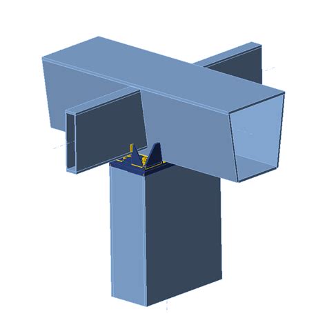 Welded hollow-section consoled roof joint | IDEA StatiCa