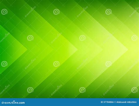 Abstract Green Eco Arrows Background Stock Vector Illustration Of