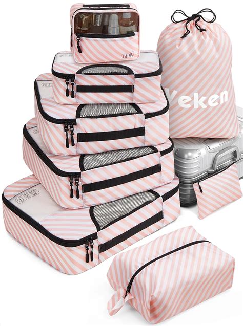 Amazon Veken 8 Set Packing Cubes For Suitcases Travel Bag