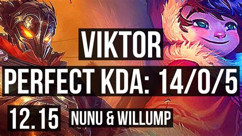 Viktor Vs Nunu And Willump Mid 14 0 5 Legendary 600 Games Euw