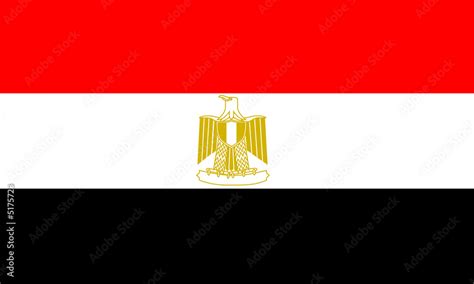 ägypten Fahne Egypt Flag Stock Illustration Adobe Stock